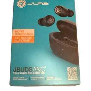 JBU Black and Blue On-Ear Headphones